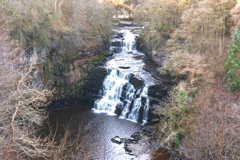 Fall of Clyde in Lanarkshire Scotland