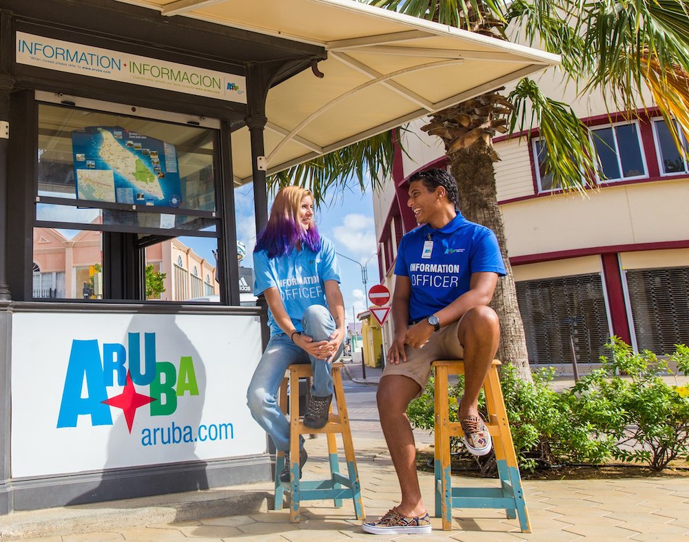 Aruba tourism information kiosk, Airbnb