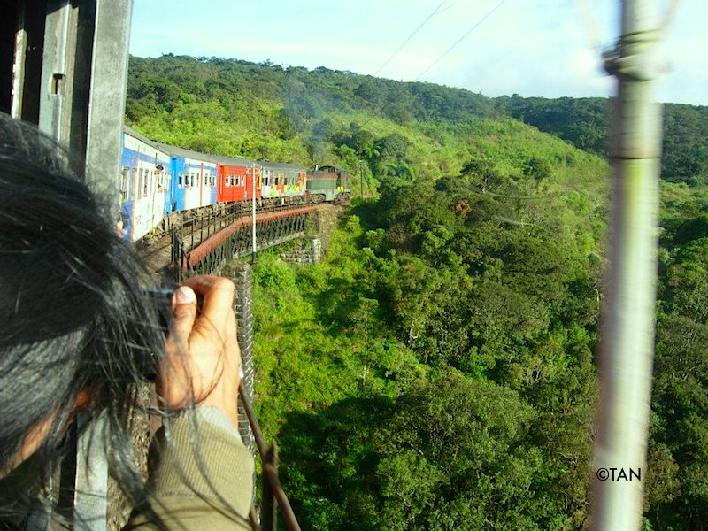 Train ride in Sri Lanka