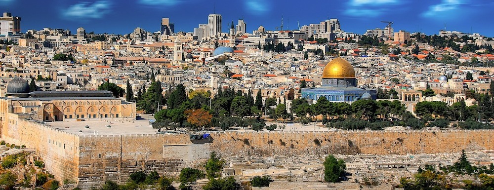 Bird eye view of Jerusalem