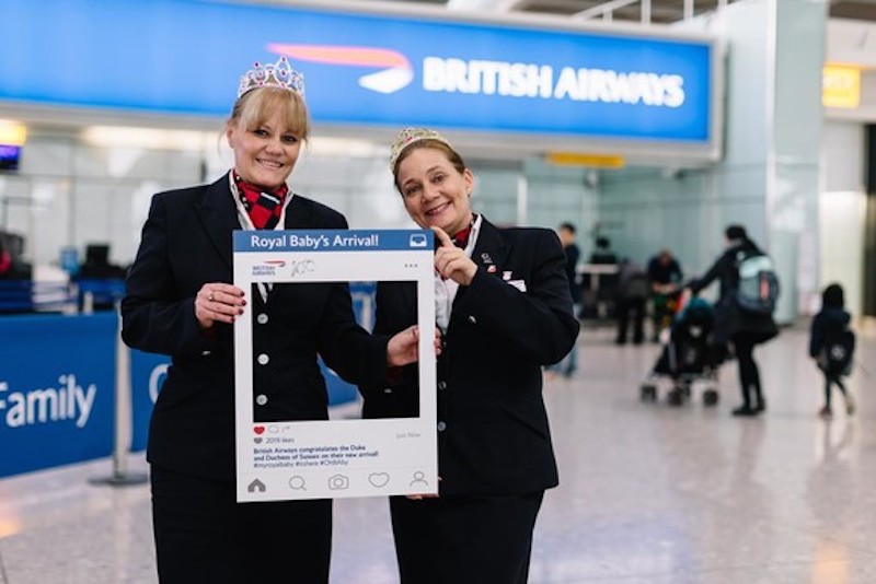 British Airways celebrates royal baby's arrival