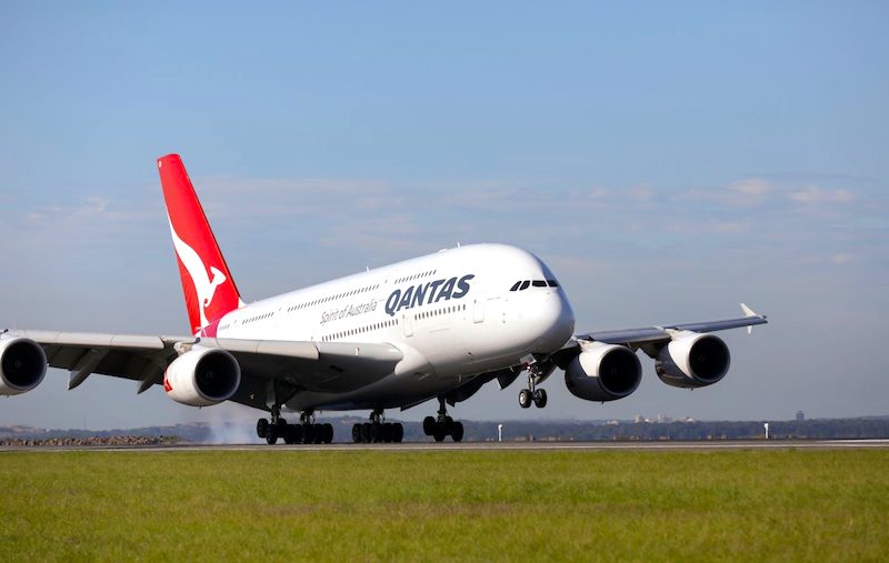 Qantas A380, points plane