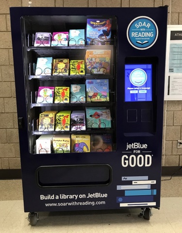 JetBlue's book vending machine