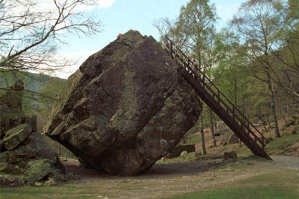 bowder stone lake district cumbria UK