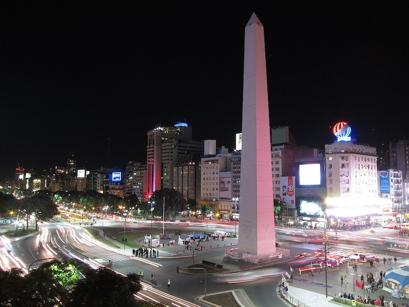 Buenos Aires at night