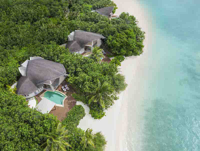 Beach pool villa at JW Marriott Maldives Resort & Spa