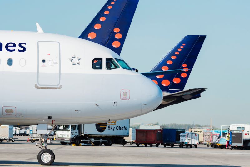 Brussels Airlines aircraft.