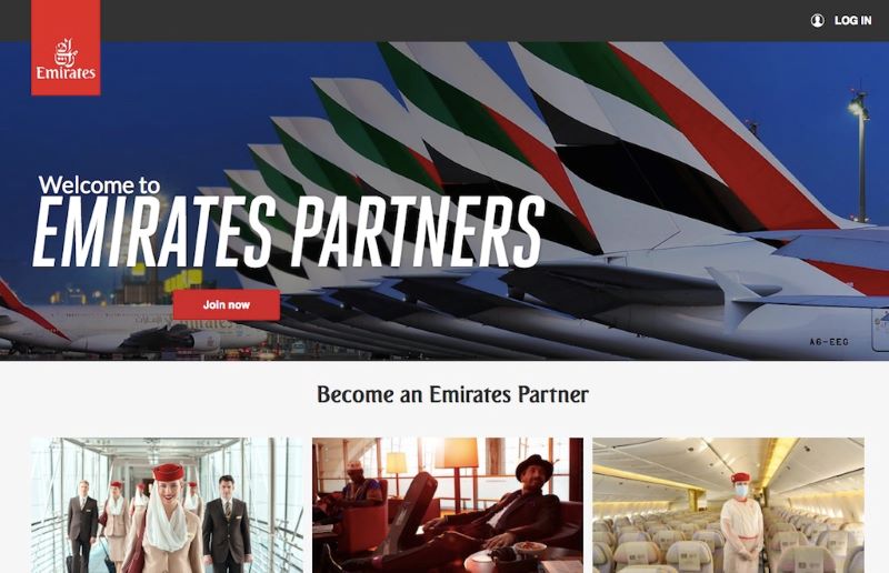 Emirates Partners portal.