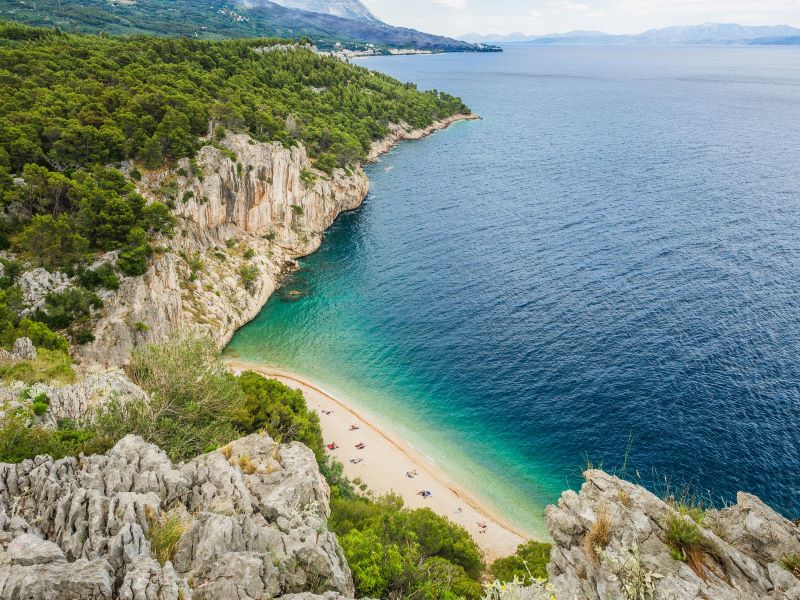 Nugal beach in Croatia.