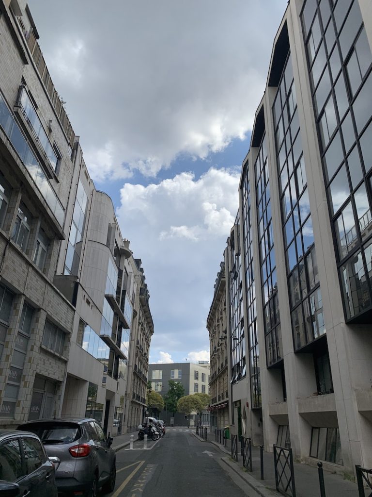 Empty street in Paris
