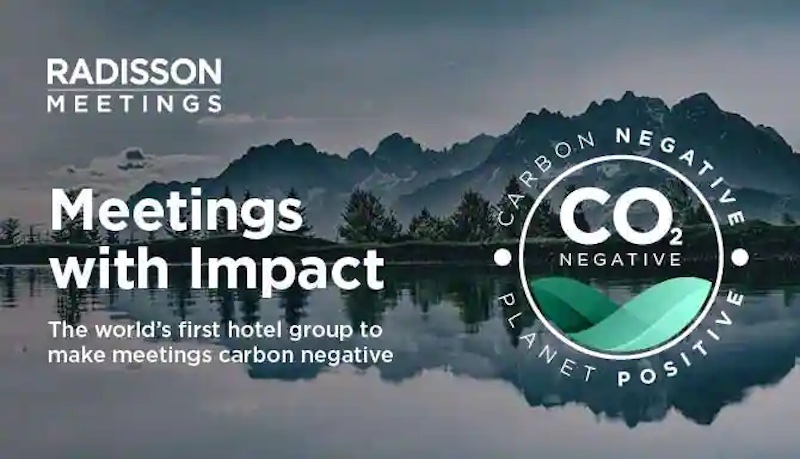 Radisson carbon negative meetings