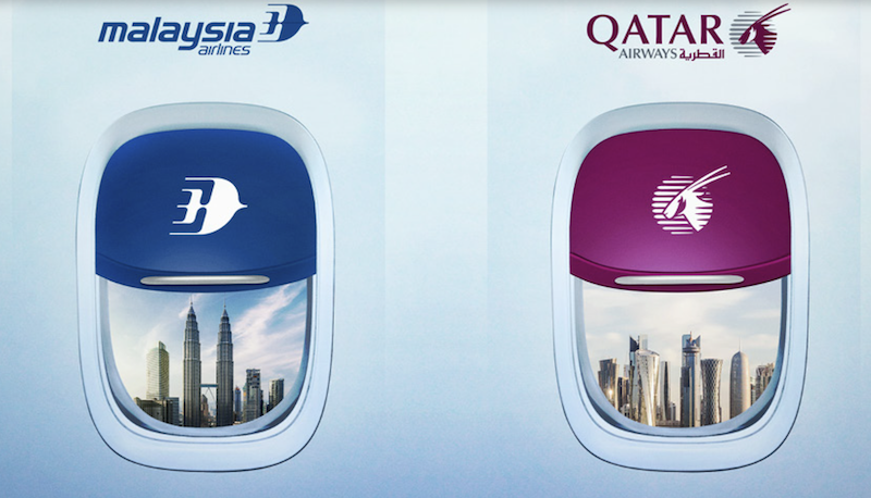 Qatar Airways and Malaysia Airlines