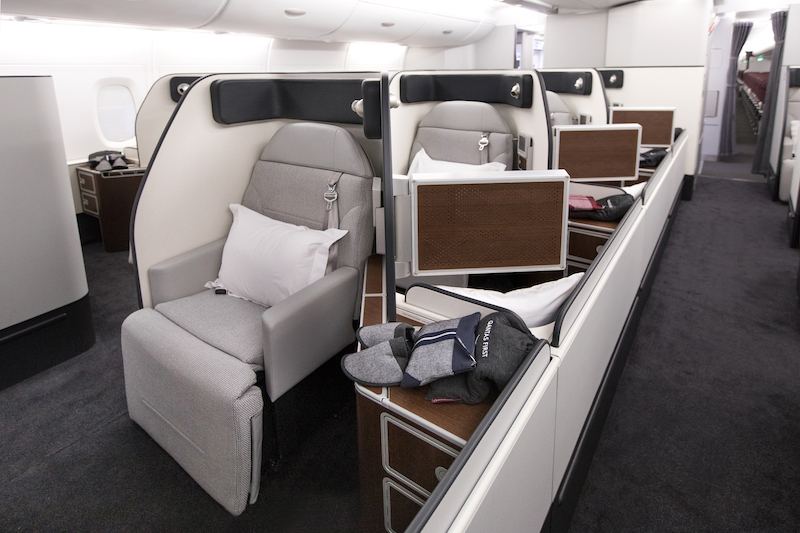 Qantas A380 first cabin