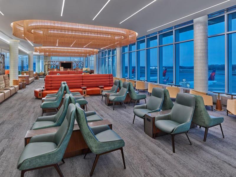  The new Delta Sky Club lounge at Minneapolis-Saint Paul International Airport