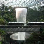 The HSBC Rain Vortex at Jewel Changi Airport