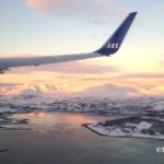 SAS aircraft flies over Norway